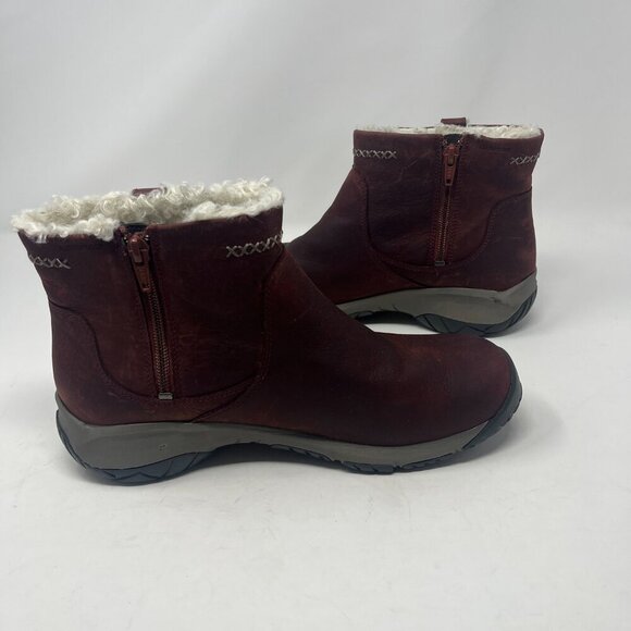 Merrell Women's Encore 4 Bluff Zip Polar Waterproof boots 9.5 rust red leather - Picture 5 of 12